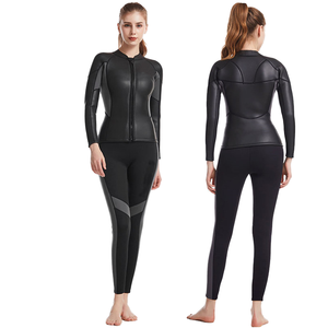 Nuova muta stagna 2.5mm in Neoprene calda Super proiettile a prova di freddo invernale nuoto anteriore Logo da donna Set 2 pezzi muta da sub - Product Image 4