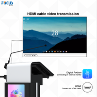 Podium numérique portable avec écran avant de 21.5 pouces podium intelligent tribune numérique réglable en hauteur dans le pupitre du système de conférence