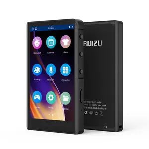 RUIZU H9 Bluetooth 5.0 MP3 Player 4.0 inch Full Touch Screen FM Radio Recording E-book Music Video Full Functionality Player