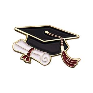 Nuevo Diseño Broche de Metal Fundido para Ceremonia de Graduación, con Frase Creativa, para Birrete de Doctorado, Flor para la Oreja, Corsage, Mochila o Blusa - Product Image 6