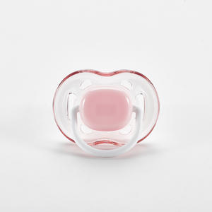 Chupón de Silicona Redondo Transparente <span class=keywords><strong>Personalizado</strong></span> para Bebés Recién Nacidos XRJ-BP002 con Soporte para Cinta - Product Image 4