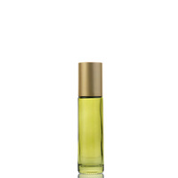 Emballage cosmétique pour sérum, huile essentielle de massage, 5ml 10ml, flacon vide en verre vert olive pour huile parfumée avec bille roll-on