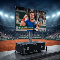 Écran LED portable étanche 2026 JCT PFC7M-W P3.91 3.5*2m avec flight case pour matchs sportifs en direct et publicités extérieures