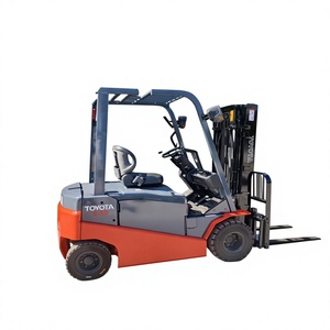 Chariot élévateur à contrepoids électrique manuel de 2 tonnes avec batterie au plomb-acide pour l'empilage de palettes en intérieur - Product Image 1