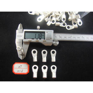 Terminal de Anillo Han Yi OT10-6 de Cobre Calibre 10 para Conexión de Cable Eléctrico - Product Image 1