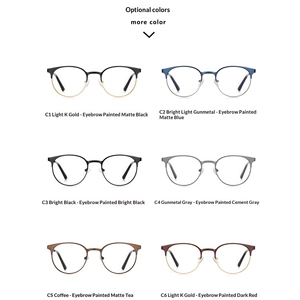 Fashionable Classic Retro TR90 Eyewear Anti-Blue Light Square Geometric Optical Glasses <strong>PC</strong> Lenses Lightweight Transparent Custom - Product Image 5
