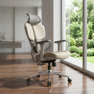 Khaki High <strong>Back</strong> Mesh Ergonomic Office <strong>Chair</strong> <strong>with</strong> 4D Adjustable Armrests Height Adjustable Headrest Lumbar <strong>Support</strong> Modern <strong>Chair</strong> - Product Image 3
