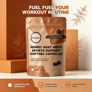 Gélules de soutien sportif à base de plantes Horny Goat Weed 800mg 90ct pour le maintien des entraînements quotidiens des hommes actifs, bien-être à base de plantes, vente en gros OEM - Product Image 3