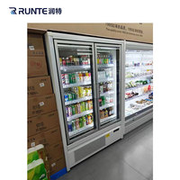 Porte en verre verticale de grande capacité réfrigérateur d'affichage réfrigéré refroidissement par air distributeur automatique de boissons à prix compétitif