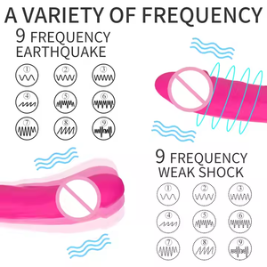 Vibrador Erótico de Punto G al por Mayor, Dildo para Mujeres, Masturbadores Lésbicos para Adultos, Impermeable IPX7, 9 Modos, 2 Motores, Lujo, <40dB - Product Image 4