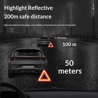 Panneau de signalisation de danger pour voiture, modèle norme nationale, pour inspection annuelle du véhicule, stationnement, accident, rouge réfléchissant
