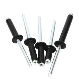 Tùy chỉnh đinh tán đen anodized mù đinh tán nhôm mái vòm đầu Pop mở cuối mù đinh tán - Product Image 5