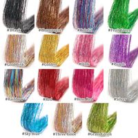 Kit d'accessoires pour cheveux féériques, 6 pièces, paillettes arc-en-ciel, 20,5 pouces, extensions de cheveux scintillantes pour femmes et filles, Noël, Halloween, Nouvel An