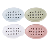 Boîte de drainage pour savon en silicone rectangulaire Zenidoo Classic avec un design pratique pour une utilisation dans la salle de bain