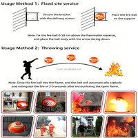 Boule anti-incendie automatique, boule extinctrice de feu, boule de feu jetable, 1,3 kg, 0,5 kg, 4 kg, équipement de sécurité incendie, fournisseur d'usine