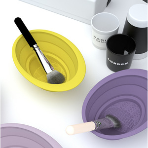 Zhixi Silicone Makeup Brush Cleaning Pad 150mm Foldable Brush Washer For Home Use - Product Image 5