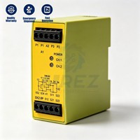 Relé de Seguridad Original Nuevo y Genuino 787518 V3P C, Relé de Seguridad con Monitoreo de Tiempo, 24VDC, 3n/o 2n/, Rango de Tiempo Ajustable para Uso Industrial