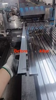 Machine de polissage automatique à double tête pour profilés en aluminium, pour extrusions plates et courbées, avec roues de polissage et contrôle de vitesse VFD