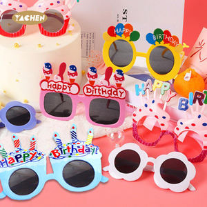 YAachen卸売お誕生日おめでとうパーティーグラス面白い写真小道具子供のためのサングラス大人の誕生日パーティーの好意 - Product Image 2