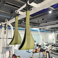 Cinturón de Entrenamiento Abdominal Plegable con Barra de Dominadas, Correa de Suspensión y Arnés para Levantar Piernas, para Uso Doméstico, para Hombres