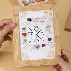 JD GEMS Vente en gros Cadre photo en pierre naturelle pour la guérison, artisanat, protection énergétique spirituelle, idéal pour la décoration intérieure et les cadeaux - Product Image 2