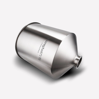 Shengyuan 304 acier inoxydable de qualité alimentaire 50L trémie pâte-liquide Machine de distribution entonnoir de rotation fabrication de tôle de lait