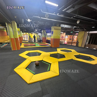 Équipement de trampoline d'intérieur pour parc d'attractions commercial, aire de jeux d'aventure pour enfants