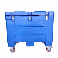 Conteneur isotherme 1000L isotherme pour la pêche à la glace Rotomold Bac à fruits de mer en plastique pour le transport des aliments Bac à poisson isolé