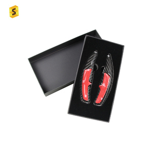 Extension de volant de voiture en Fiber de carbone, levier de vitesse pour <span class=keywords><strong>Porsche</strong></span> <span class=keywords><strong>Panamera</strong></span> Cayenne Macan 718 911 918 <span class=keywords><strong>2023</strong></span>, pièce de voiture - Product Image 6