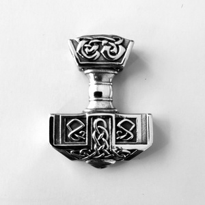 MECYLIFE Stainless Steel Nordic Viking Jewelry Necklace Men's Thor Hammer <strong>Pendant</strong> Necklace <strong>Mjolnir</strong> <strong>Pendant</strong> - Product Image 2