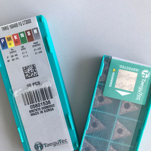 Insertos Triangulares de Carburo de Tungsteno CNC Taegutecs TNMG 160408 FG CT3000, Hoja de 20 mm, Grosor de 1.5 mm, Orificio de 17 mm, Profundidad Máxima de Ranura de 17 mm, OEM - Product Image 6