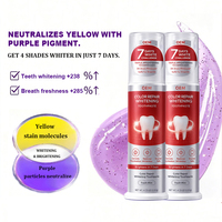 Dentifrice Probiotique Personnalisé Violet Blanchissant Sans Fluorure Gel Cristallin Menthe Protection des Gencives Équilibre Buccal