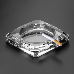 Cendrier en cristal de <span class=keywords><strong>verre</strong></span> transparent K9 conçu sur mesure accessoire pour fumer - Product Image 5