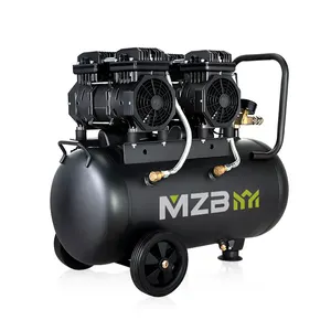 Super silent 50l 1.2kw twin cylinder mini oil free air compressor