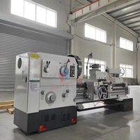 Torno Mecánico Horizontal Manual de Servicio Pesado CW6163 de 2000MM con Nuevo Orificio de Eje Principal Grande, Husillo NT40, 4 Portaherramientas, 220V/380V