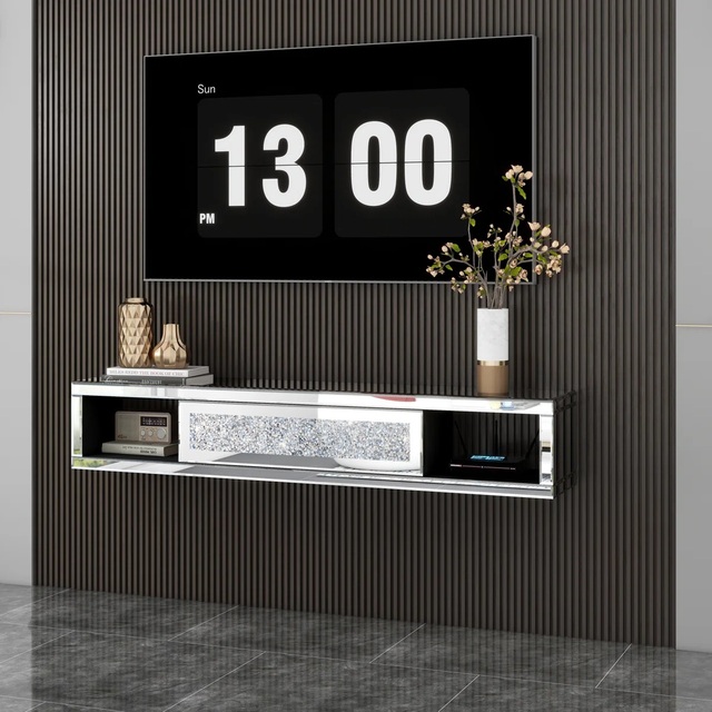 Modern Floating Wall Mounted TV Stand for Living Room