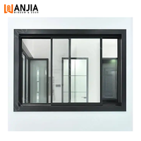 Diseño gráfico de aluminio Ventanas de aluminio horizontales Ventana corredera de balcón impermeable