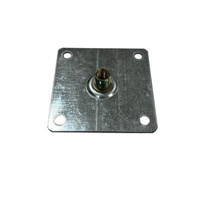 Furniture Leg Square Plate 70x70x1.5mm Heavy Duty <b>For</b> <b>Sofa</b> Industrial Design White Zinc Plated Cold Plate - Product Image 4