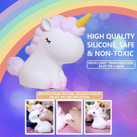 Lampe de nuit en silicone mignonne, lumière LED pour enfants, bébé, toucher doux, intensité réglable, cadeau pour le sommeil au chevet