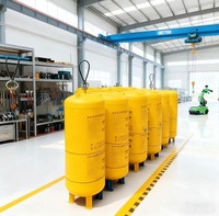 Réservoir vertical de stockage d'air et de gaz 300L-5000L 8-13bar pour compresseur d'air à vis en acier inoxydable 304/316