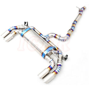 <span class=keywords><strong>Audi</strong></span> <span class=keywords><strong>TT</strong></span> MK2 2.0T Tuyau d'échappement 101 à bord roulé biseauté, tambour simple, double valve, quatre sorties, tuyau d'échappement en acier inoxydable pour la mi-queue - Product Image 2