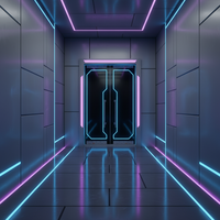 Porte en acier KTV, porte coupe-feu pour cinéma, porte métallique durable insonorisée, porte battante en acier insonorisée, porte en acier résistante au feu