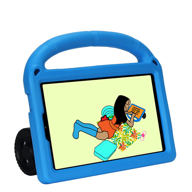 Kids for for Tab A9 8.7 Inch SM-X110/S-X115/S-X117 Cute Cartoon EVA Wheel Shockproof Soft Tablet Cover No Packaging