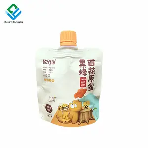 Regal Honey 100g Liquid Sachet Plastic Spout Pouch Packaging With Spout Rhino Honey Pouch