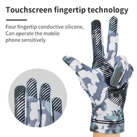 Gants de protection solaire d'été antidérapants pour l'extérieur, écran en lycra touché pour la pêche et le camping