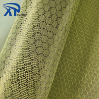 China Lieferant 3k 240gsm Waben Aramid Kevlars Carbon Aramid Faser Stoff