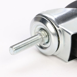 Universal <b>Caster</b> <b>Wheel</b> 4 Inch Solid Rubber With Brake Ball Bearing Swivel Locking Mechanism For Machinery General Use - Product Image 2