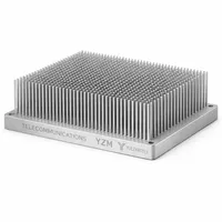 Bloc de dissipateur thermique en aluminium usiné CNC sur mesure, ailettes de refroidissement, radiateur pour composants électroniques LED haute puissance
