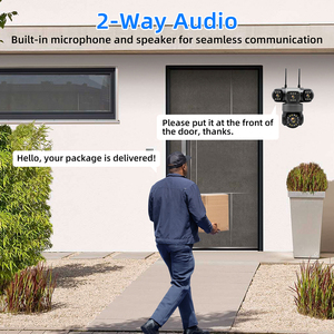 Hệ thống camera an ninh không dây 8MP với tầm nhìn ban đêm & góc rộng, màu sắc đầy đủ, dùng trong nhà, tương thích ngoài trời, camera PTZ - Product Image 6