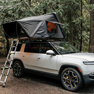 Tente de toit rigide en aluminium pour camping, tente de toit rigide pour voiture, tente de toit imperméable, tente de toit rigide avec éclairage LED - Product Image 3